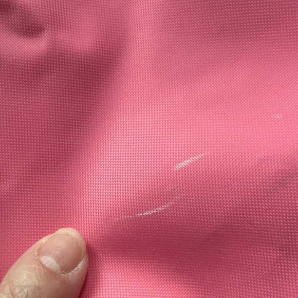 Longchamp Le Pliage XL Travel Tote Hot Pink Nylon Leather Trim Vintage - Picture 9 of 10